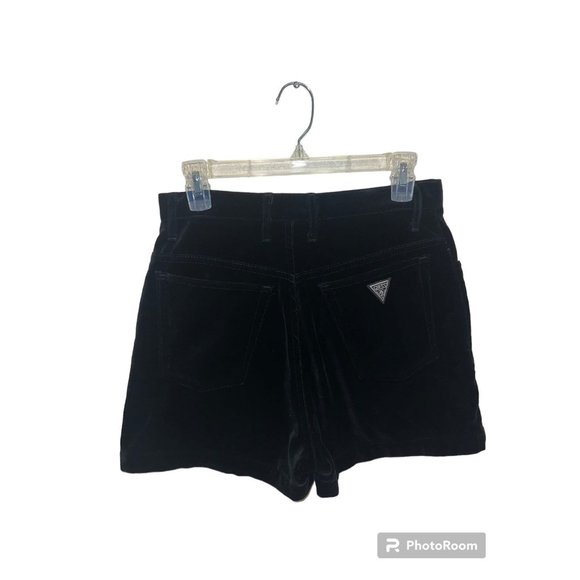 Amazing Rare Vintage 80s Velvet Guess Mom Jean Shorts - Picture 1 of 4